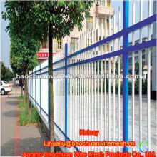 Plastic spraying zinc steel road wrought iron fence